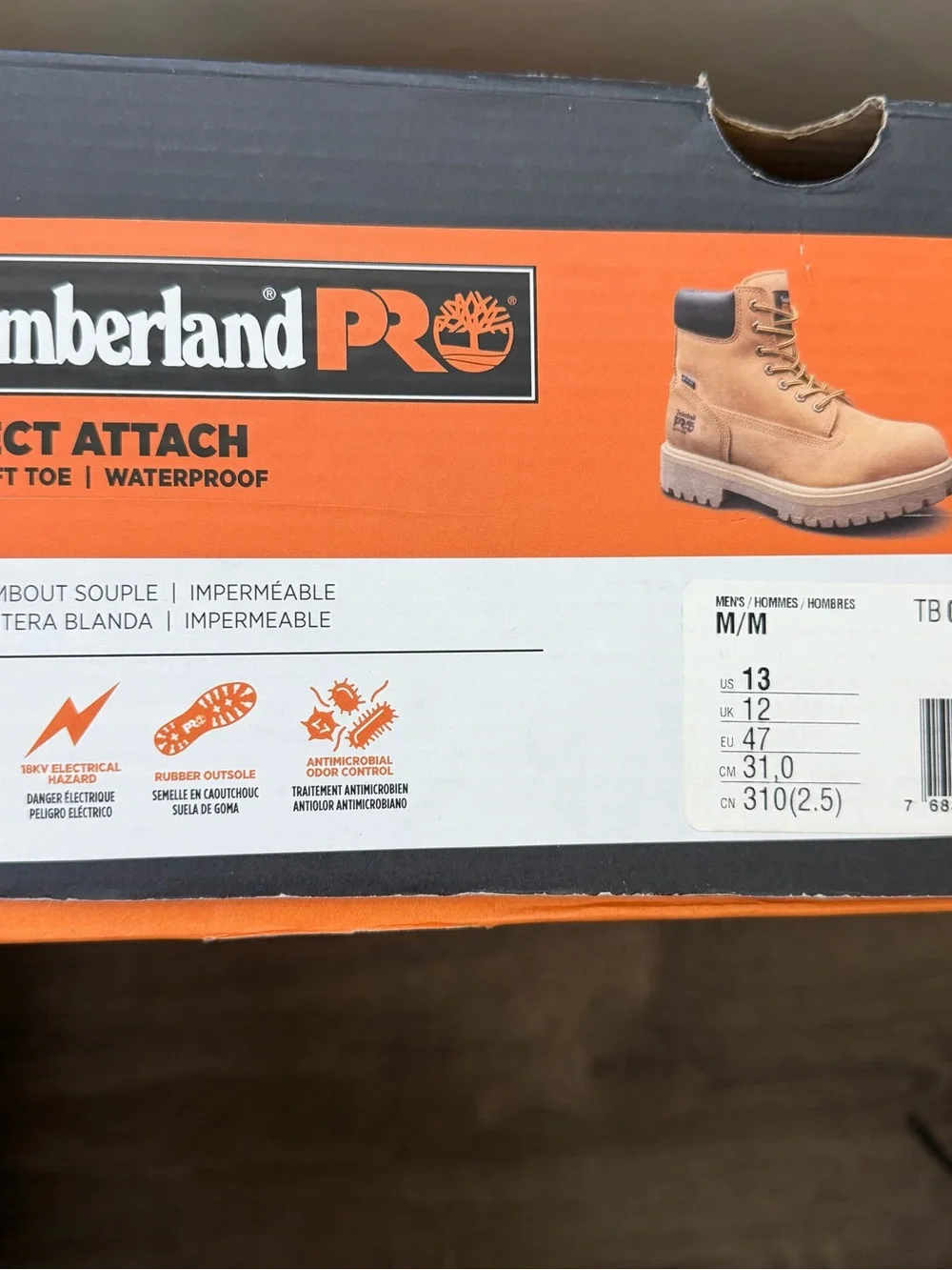 Timberland PRO Men's Direct Attach MaxTrax Soft Toe Waterproof Insulated Boot, 1